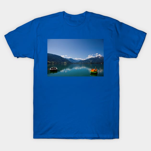 Placid Lake Zell, Austria T-Shirt by Violaman